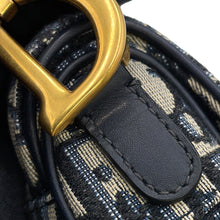 Load image into Gallery viewer, Dior Oblique saddlebag Navy/BeigeM0456CTZQ Canvas Leather Size Mini
