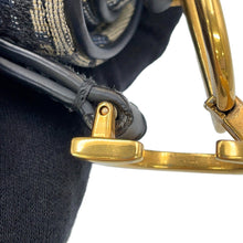 Load image into Gallery viewer, Dior Oblique saddlebag Navy/BeigeM0456CTZQ Canvas Leather Size Mini