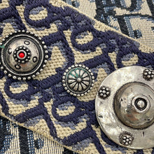 Load image into Gallery viewer, Dior Oblique saddlebag Navy/BeigeM0456CTZQ Canvas Leather Size Mini