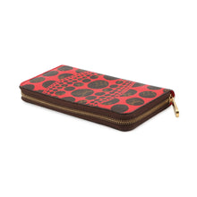 Load image into Gallery viewer, LOUIS VUITTON Zippy Wallet RedM60450 Monogram Pumpkin Dot/Yayoi Kusama