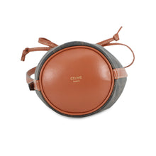 将图像加载到图库查看器中,CELINE Drawstring Shoulder Bag Tan10H492 Leather PVC Size micro