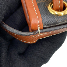 将图像加载到图库查看器中,CELINE Drawstring Shoulder Bag Tan10H492 Leather PVC Size micro