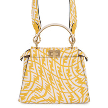 Load image into Gallery viewer, FENDI FF Verdigo Peekaboo Yellow/White8BN244 Leather Size Mini