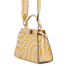 Load image into Gallery viewer, FENDI FF Verdigo Peekaboo Yellow/White8BN244 Leather Size Mini