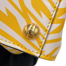 Load image into Gallery viewer, FENDI FF Verdigo Peekaboo Yellow/White8BN244 Leather Size Mini