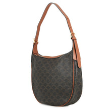 Load image into Gallery viewer, CELINE Triomphe Eloise One Shoulder Bag Tan114712 Leather PVC Size Medium