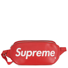 Load image into Gallery viewer, LOUIS VUITTON Bumbag Supreme collaboration RedM53418 Epi Leather Supreme