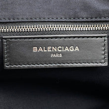Load image into Gallery viewer, BALENCIAGA Navy tote Black/White374767 Leather Canvas
