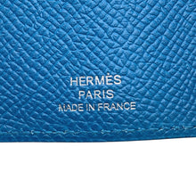 Load image into Gallery viewer, HERMES Bearn Key Case Blue jellyfish Epsom