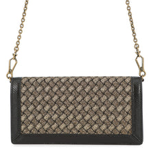 Load image into Gallery viewer, Bottega Veneta INTRECCIATO Chain wallet Black/Gold Leather/Nylon