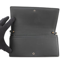 Load image into Gallery viewer, Bottega Veneta INTRECCIATO Chain wallet Black/Gold Leather/Nylon