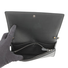 Load image into Gallery viewer, Bottega Veneta INTRECCIATO Chain wallet Black/Gold Leather/Nylon