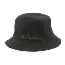 Load image into Gallery viewer, LOUIS VUITTON Bonnet Distorted Damier Reversible Bucket Hat Size 58 Black/WhiteMP2946 Cotton100%