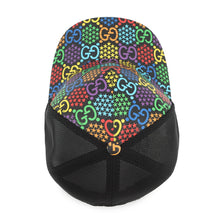 将图像加载到图库查看器中,GUCCI GG Psychedelic Baseball Cap Size L Black/Multicolor601253 PVC Mesh