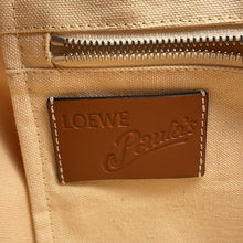 Load image into Gallery viewer, LOEWE Paula's Ibiza Tote Bag Orange/Brown Canvas Leather