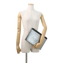 Load image into Gallery viewer, SAINT LAURENT PARIS Robot Clutch Bag Silver/Black397294 Leather