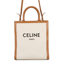 将图像加载到图库查看器中,CELINE Vertical hippopotamus Natural/Tan192082 Canvas Leather Size Small