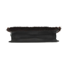 Load image into Gallery viewer, FENDI Check Shoulder Bag Black/White8BT203 Leather Fur