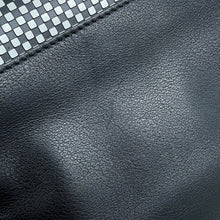 Load image into Gallery viewer, FENDI Check Shoulder Bag Black/White8BT203 Leather Fur