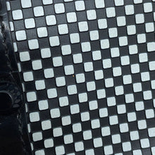 Load image into Gallery viewer, FENDI Check Shoulder Bag Black/White8BT203 Leather Fur