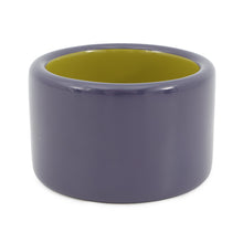 Load image into Gallery viewer, HERMES Bangle Size S/width 5cm Purple/Green LacquerWood