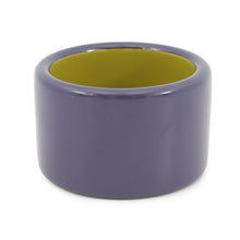 Load image into Gallery viewer, HERMES Bangle Size S/width 5cm Purple/Green LacquerWood