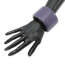 Load image into Gallery viewer, HERMES Bangle Size S/width 5cm Purple/Green LacquerWood
