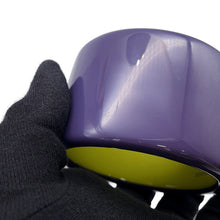 Load image into Gallery viewer, HERMES Bangle Size S/width 5cm Purple/Green LacquerWood