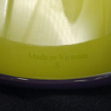 Load image into Gallery viewer, HERMES Bangle Size S/width 5cm Purple/Green LacquerWood