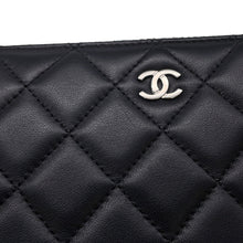 Load image into Gallery viewer, CHANEL Matelasse Zip Around Long Wallet BlackA50097 Lambskin