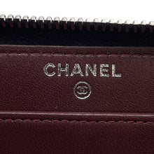 Load image into Gallery viewer, CHANEL Matelasse Zip Around Long Wallet BlackA50097 Lambskin