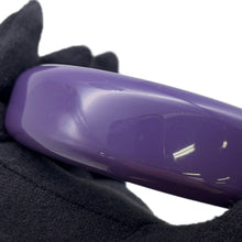 Load image into Gallery viewer, HERMES Bangle Size S/width 2cm Purple/Green LacquerWood