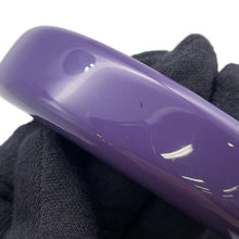 Load image into Gallery viewer, HERMES Bangle Size S/width 2cm Purple/Green LacquerWood
