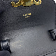 Load image into Gallery viewer, CELINE Triomphe Mini Claude Shoulder Bag Black10I513 Leather
