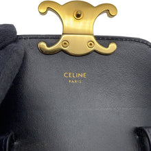 Load image into Gallery viewer, CELINE Triomphe Mini Claude Shoulder Bag Black10I513 Leather
