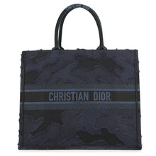 Load image into Gallery viewer, Dior Camouflage Book Tote Navy/Black Canvas Size Large