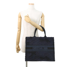 Load image into Gallery viewer, Dior Camouflage Book Tote Navy/Black Canvas Size Large