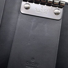 将图像加载到图库查看器中,GUCCI Guccissima 6-Key Case Black138093 Leather