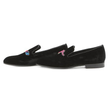 Load image into Gallery viewer, LOUIS VUITTON Auteuil loafers Black/Multicolor Velour Size 5H