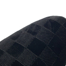 Load image into Gallery viewer, LOUIS VUITTON Auteuil line Damier loafers with embroidery logo Black Velour Size 8L