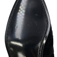 Load image into Gallery viewer, LOUIS VUITTON Auteuil line Damier loafers with embroidery logo Black Velour Size 8L