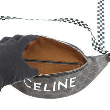 Load image into Gallery viewer, CELINE Triomphe belt bag Brown/Black/White195972 PVC