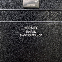 将图像加载到图库查看器中,HERMES Medall Card Case Black Chevre Shamqila