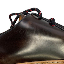 将图像加载到图库查看器中,LOUIS VUITTON Woodcut Line Derby Shoes Brown/Beige Leather Wood Size 7