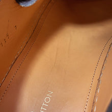 将图像加载到图库查看器中,LOUIS VUITTON Woodcut Line Derby Shoes Brown/Beige Leather Wood Size 7