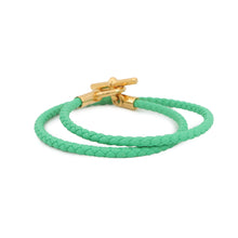 Load image into Gallery viewer, HERMES Grennan de Bourtour Bracelet VertComic Swift Leather