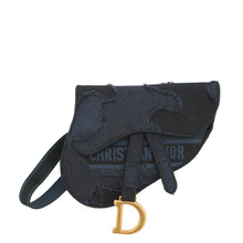 将图像加载到图库查看器中,Dior Saddle Waist Bag NavyS5632CWAH Canvas