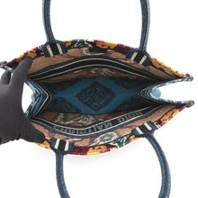 Load image into Gallery viewer, Dior Book Tote Embroidery Paisley Navy/Multicolor Canvas Size Medium