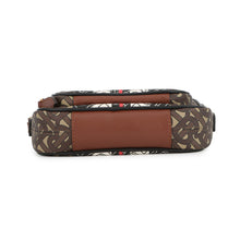 Load image into Gallery viewer, BURBERRY TBMonogram Striped Camera Bag Brown/Black/White8021485 Leather PVC