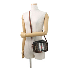 Load image into Gallery viewer, BURBERRY TBMonogram Striped Camera Bag Brown/Black/White8021485 Leather PVC